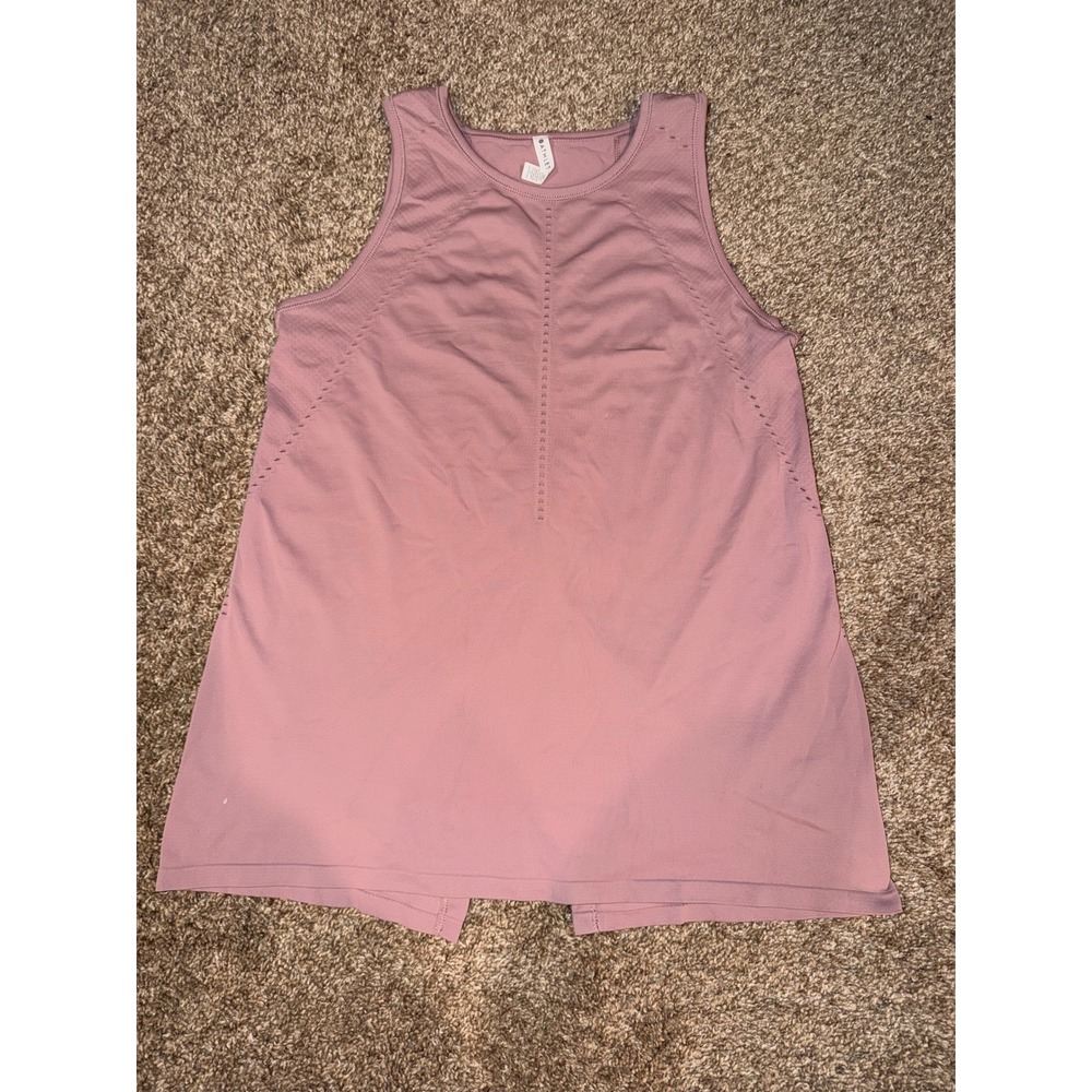 Athleta Momentum Tank Top Womens Small Mauve Pink Seamless Athletic Running(607)